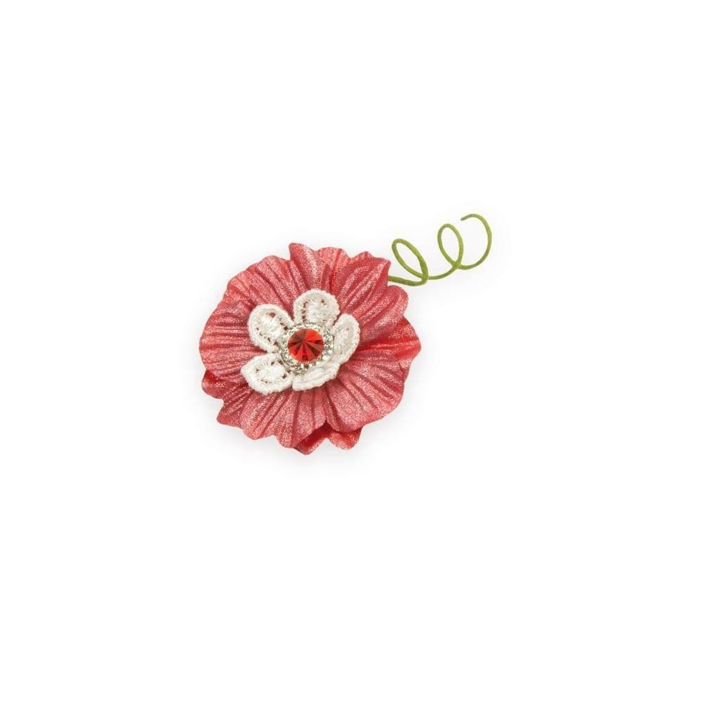 MARGHERITA CON STRASS ROSSO 360-60